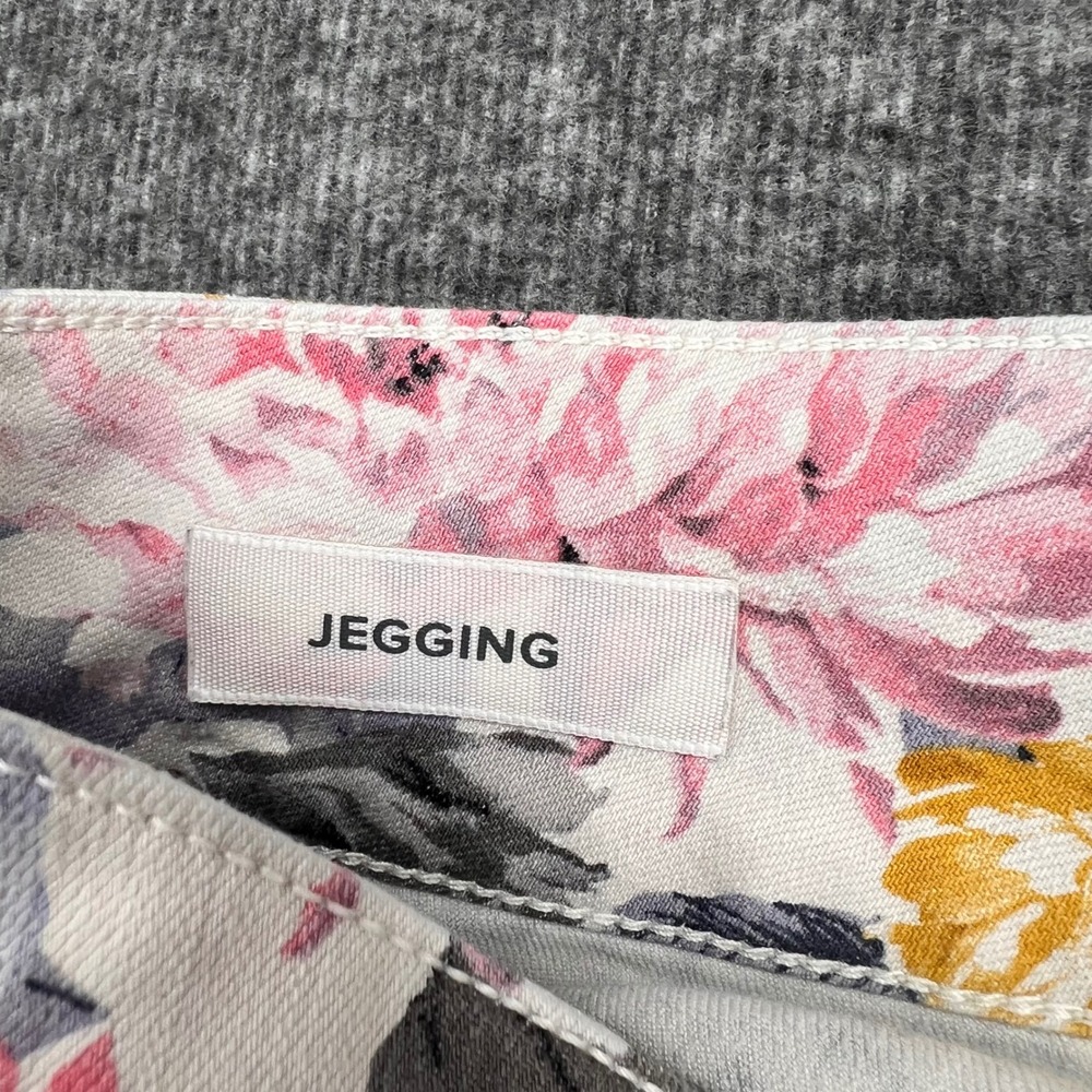 Torrid Denim Floral Print Jeggings Womens 20R Pink Yellow Blue Skinny High Rise - Picture 6 of 16